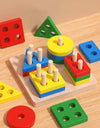 Montessori Educational Wooden Toys For  1 2 3 Years  Toys s 3D Wooden Puzzles  Learning Toy  Puzzle Game