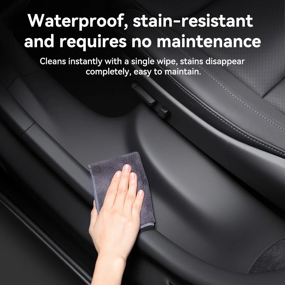 TPE Door Sill and A B Pillar Protector Set for Tesla Model YL 2026 Anti Kick Waterproof Threshold Guard