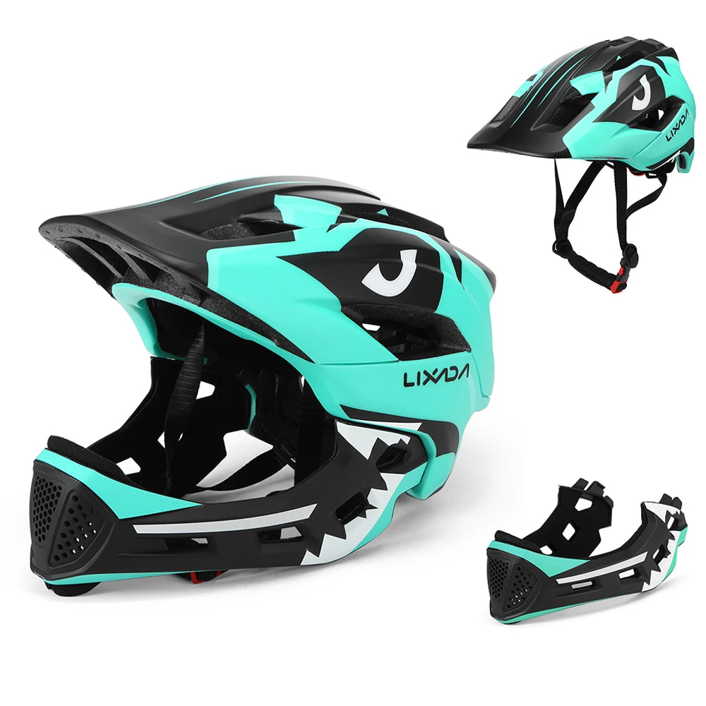 Detachable Full Face Bike helmet 's Sports  Cycling mtb Motorcycle Skateboarding Roller Skating Helmet
