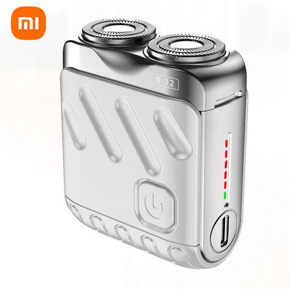 Xiaomi Men's Mini Rotating Double Head Magnetic Shaver USB Charging Portable Travel Shaver