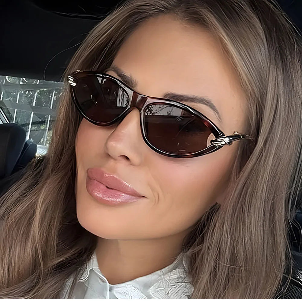Vintage Cat Eye Sunglasses With UV400 Protection