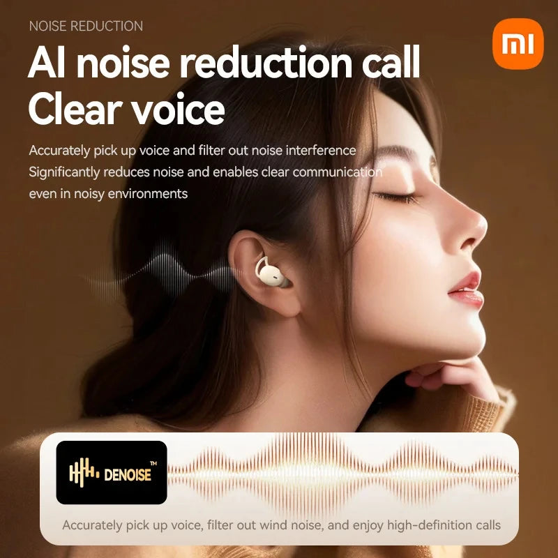 XIAOMI M72 New Wireless Sleeping Earbuds Mini Bluetooth5.4 Touch Cotrol In Ear Headphone comfortable Noise Reduction Headset