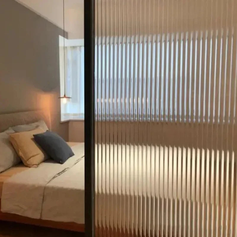 3D Electrostatic Glass Window Film Bathroom Window Sticker Transparent Opaque Anti-peep Glass Frosted Film Modern Art Decor