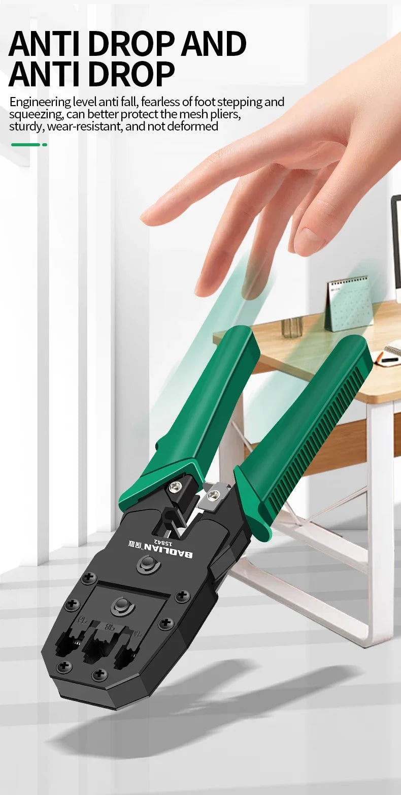 Multifunctional Network Cable Plier Wire Stripper Pliers Automatic Stripping Cutter Cable Wire Crimping Electrician Repair Tools