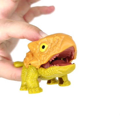 Finger Dinosaur Tricky Tyrannosaurus Model Biting Hand Fidget Mosasaurus Jurassic Dino Toy for Children Dino Movable Joints Gift