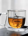 200ml Double Wall Glass Coffee Mug Heat-resistant Espresso Cup Thermo Insulated Cup For Latte Cappuccino Tea Drinkware Set