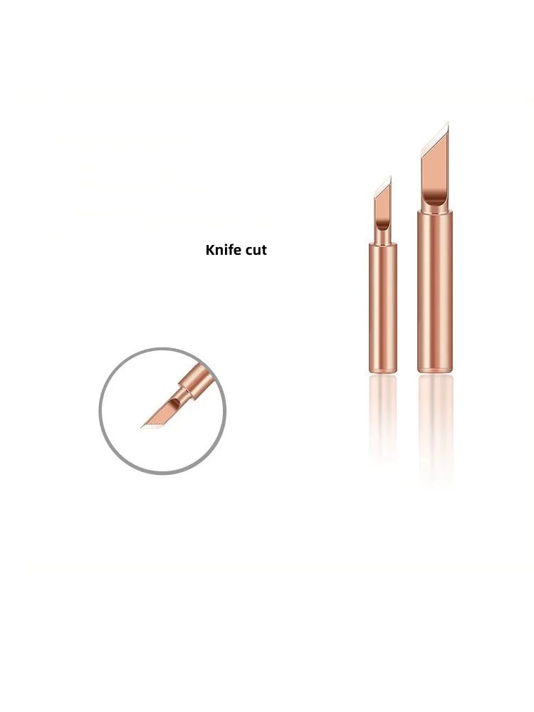 10Pcs Soldering Iron Tip Pure Copper 900M Soldering Iron Head Set Inside Hot Bare Copper Electric Soldering Iron Welding Tools