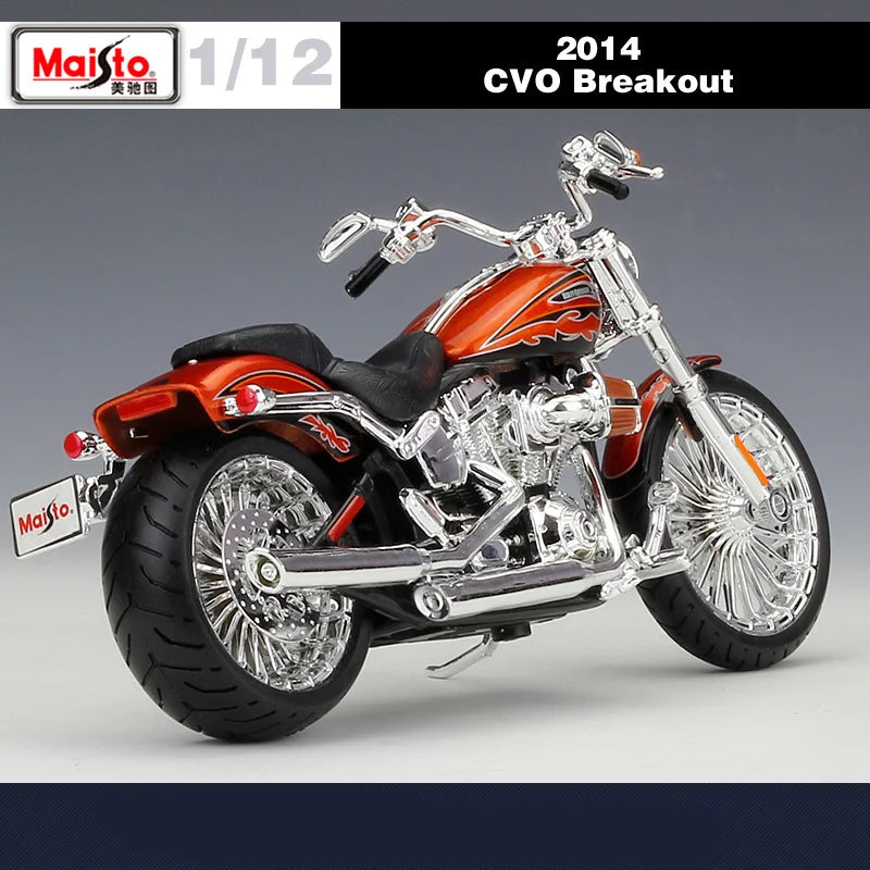 Diecast Harley CVO Breakout 2014 Motorcycle Model 1 to 12 Scale