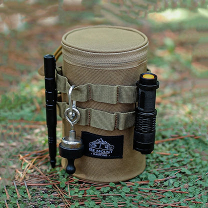 Outdoor Camping Water Cup Storage Bag Tactical Multi-Functional Storage Bag 600d Oxford Cloth Portable Water Cup Protection Bag