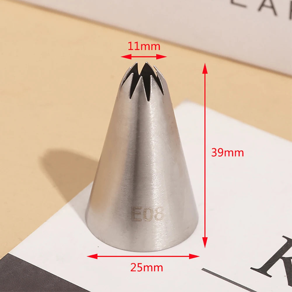 Open Star Pastry Tip 2B Piping Tip Nozzle Cream Cake Decorating Tips Writing Tube Icing Nozzle Baking & Pastry Tools Baking Tool