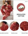 Women’s Winter Flannel Pajama Set – Warm, Thick Coral Fleece 2-Piece Loungewear