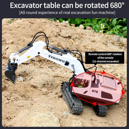 RC Remote Control Toys Cars Excavator Bulldozer Dump Truck 2.4G High Tech Vehicle Engineering Cars Model For Boys Birthday Gifts