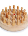 Children Kids Memory Match Stick Chess Wooden Chess Checkers Board Game Family Party Game Puzzle Baby Educational Toys