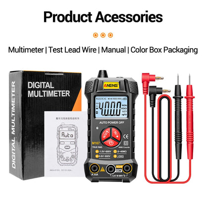 Digital Mini Multimeter Professional 4000 Counts AC/DC Electrical Instruments Tester Auto Range Meter Multimetro Tool