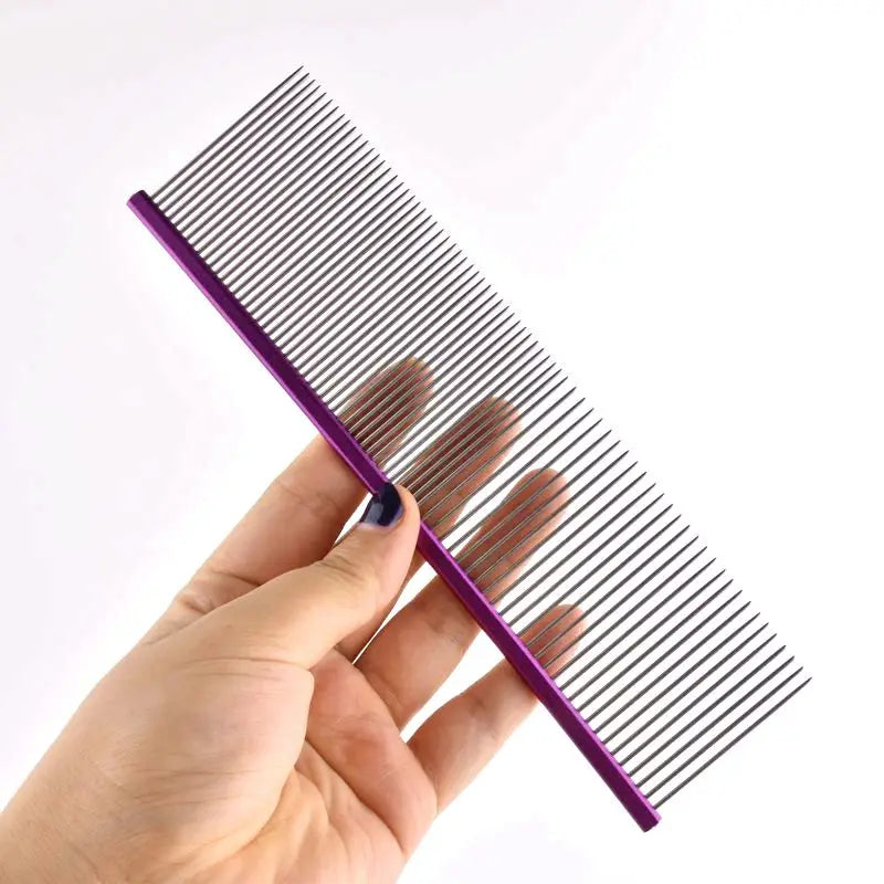 16/19cm Pet Hair Comb For Dog Comb Cat Detangler Fur Trimming Dematting Deshed Brush Grooming Tool For Long Hair Curly Pet