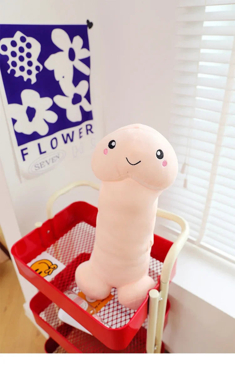105cm Big Size Trick Penis Plush Kawaii Soft Simulation Dick Plushie Real-life Penis Pillow Sexy Hugging Pillow Girlfriend Gifts