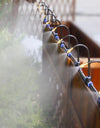 Free Bending Yellow Copper Mist Nozzle 8mm Straight Push Lock Joint Garden Watering Humidification Sprayer