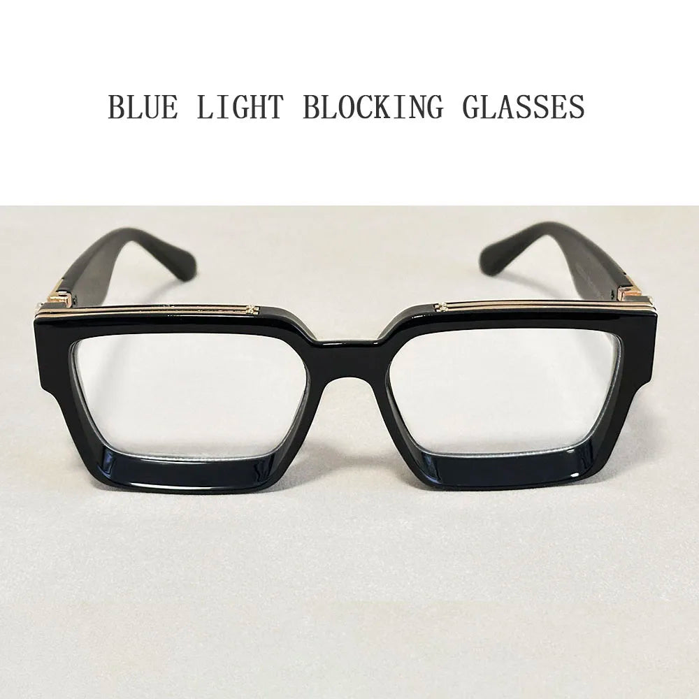Oversized Square Vintage Sunglasses With UV400 Protection