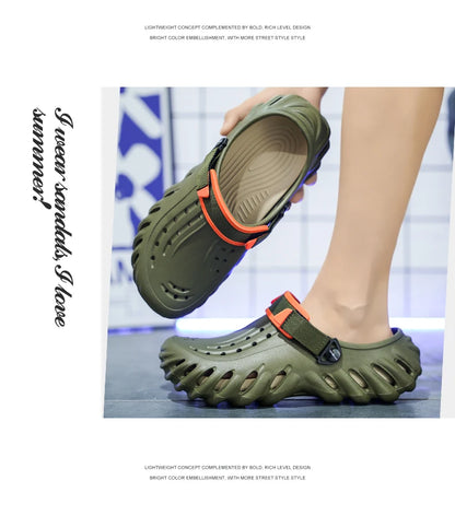 EVA Waterproof Shoes Classics Woman Sandals Mens Outdoor Beach Slides Couple's Non-Slip Casual Slippers