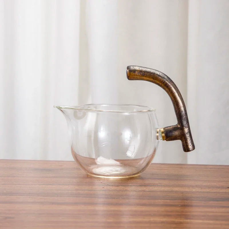 Golden Dragon Glass teacup set light luxury home  full semi-automatic tea set Kung Fu teapot