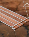 Outdoor Camping Rack Beautiful Practical 304 Stainless Steel Sabilli Wood Folding Family Picnic Rack Small A Table
