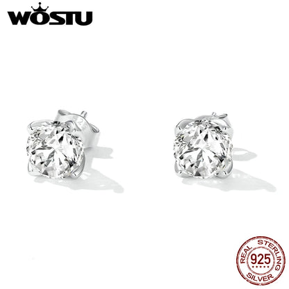 925 Sterling Silver D Color VVS1 EX 1CT Moissanite Stud Earrings for Women Wedding Gift Top Quality Party Earrings Aretes