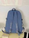 Popular Pink Purple Color Girls High School Student Backpack Bags