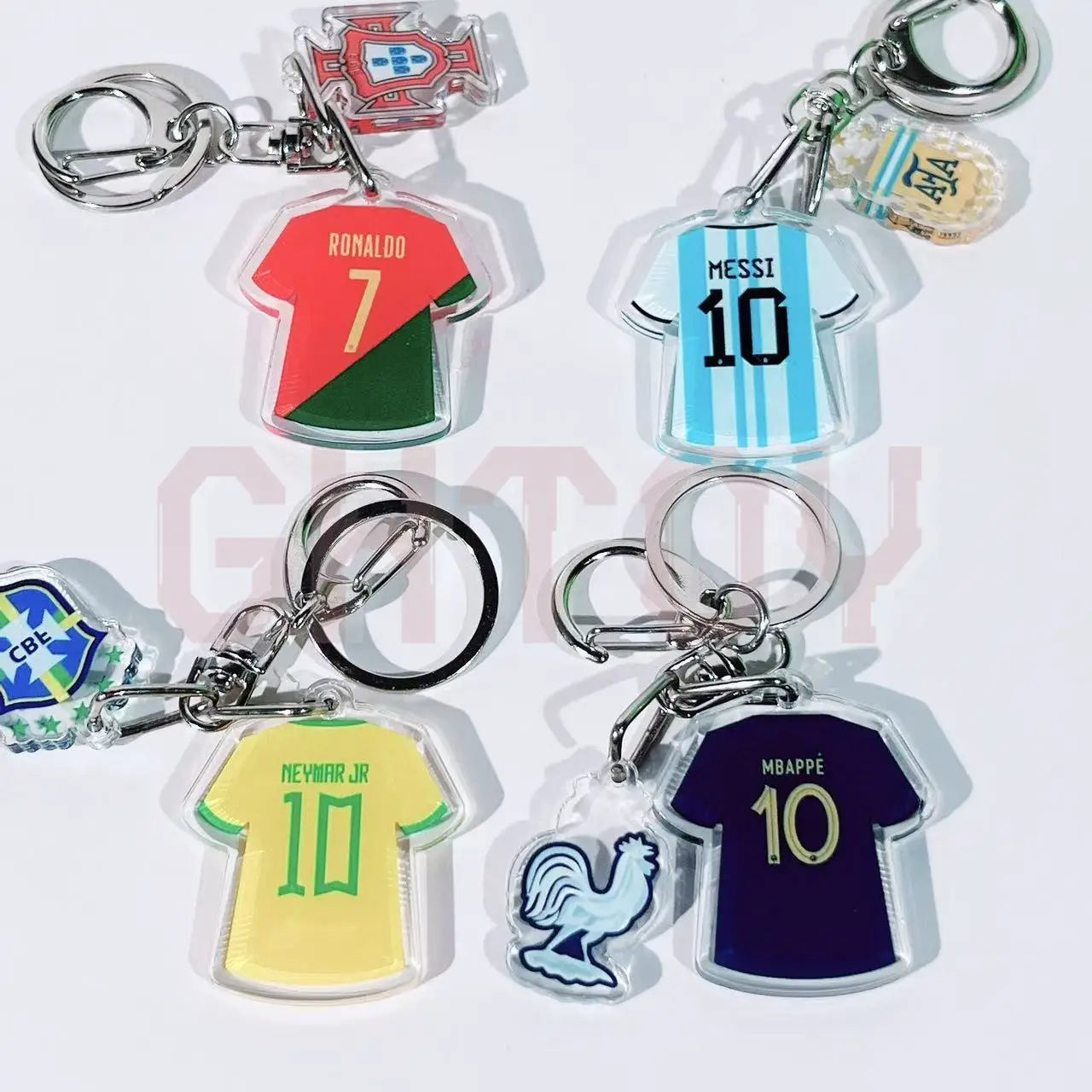 2026 Football Jersey Keychain Soccer Team Fan Bag Charm Pendant