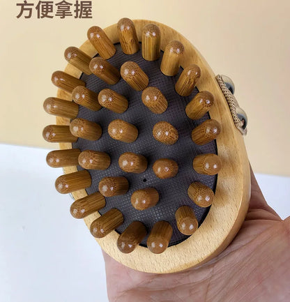 1pc Wood Air Cushion Body Meridian Massage Health Care Comb Brush Hairbrush Comb Scalp Hair Care Healthy Bamboo Comb