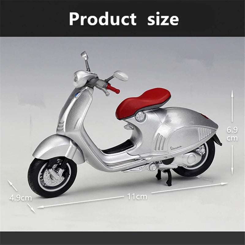 Diecast Vespa Classic Scooter Model 1 to 18 Scale