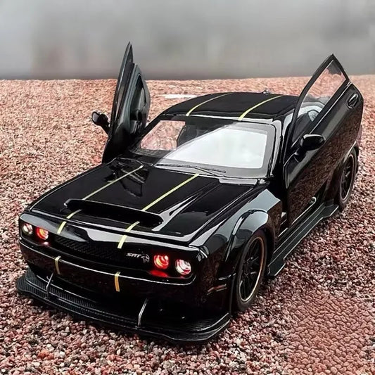 1:32 Dodge Challenger SRT Redeye Hellcat Alloy Musle Car Model Diecast Metal Sports Car Vehicles Model Sound Light Toy Gift