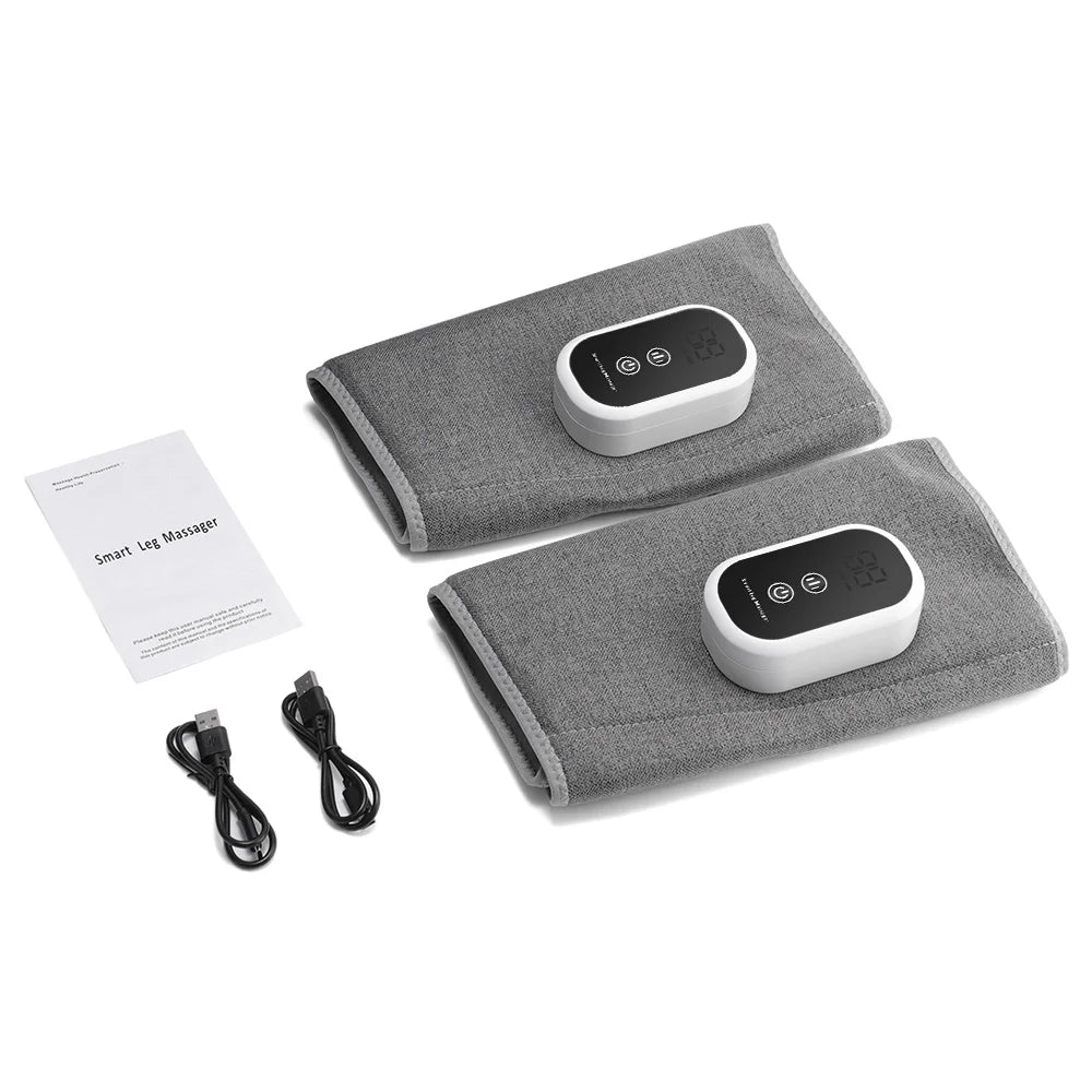 360° Full Cover Leg Massager Hot Compress Leg Massagers Vibration Relax Muscles Relieve Fatigue Thigh Calf Massage Device