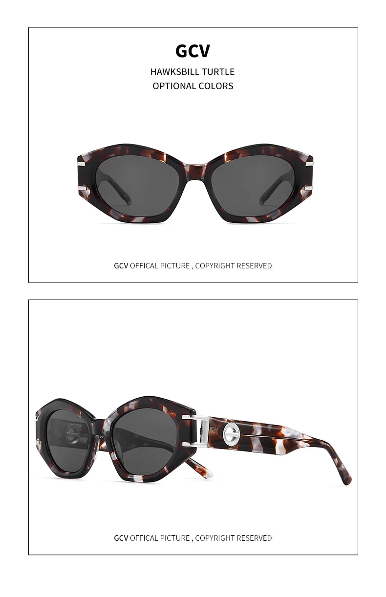 Cat Eye Acetate Polarized UV400 Avant-Garde Fashion Sunglasses for Women Luxury Party Eyewear