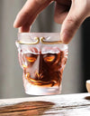 Sun Wukong Monkey Wine Glass 3d Whiskey Cup Short Drinking Liquor Glass Transparent Soju Brandy TeaCup Glassware For Wine Coffee
