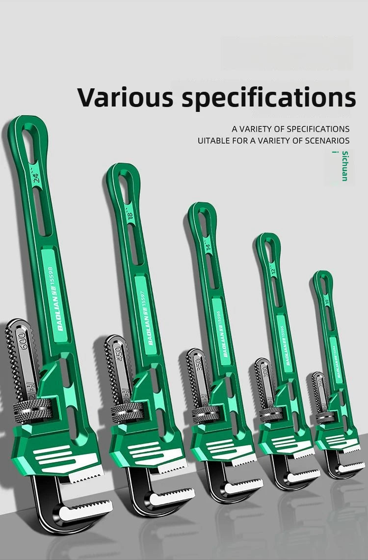 10/12/14/18 Inch Pipe Wrench Universal Monkey Spanner Multi-function plumbing Hand Nut Sink Wrench Pipe Large Open Spanner