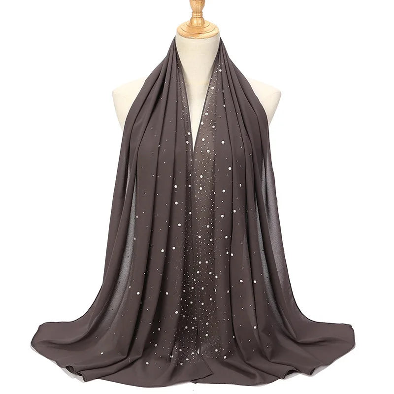 Chiffon Hijabs Scarf Turbans High Quality Chiffon Shawls For Muslim Veil Islamic Malaysian Women Veil Hijabs Scarf Long Shawls