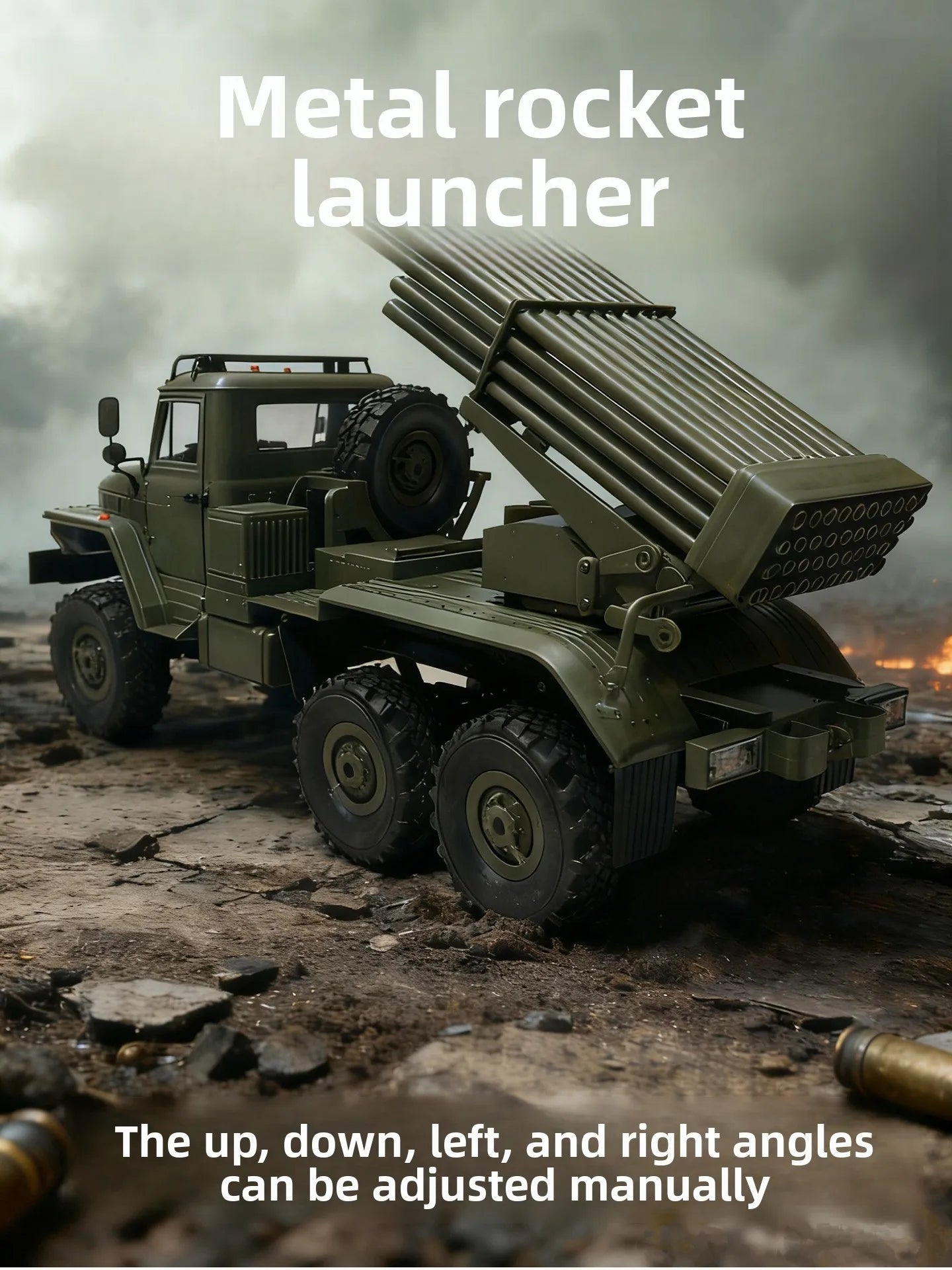 1 to 16 Scale 6WD Remote Control Military Rocket Launcher Truck
