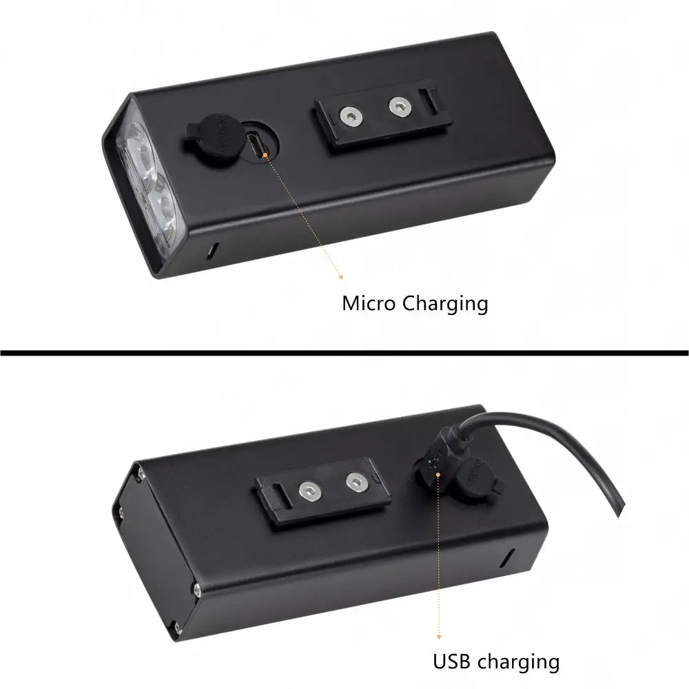 2 In 1 Rechargeable T6 LED Flashlight And Bicycle Light