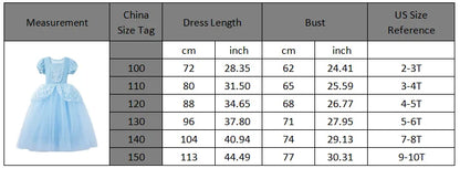 Light Up Cinderella Princess Girls Cosplay Dress Costume Led Vestidos Birthday Party Dress Halloween Clothes