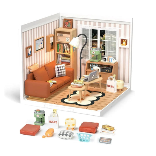 Super Store Series Plastic 3D Puzzle DIY Miniature dollhouse kit Building Block