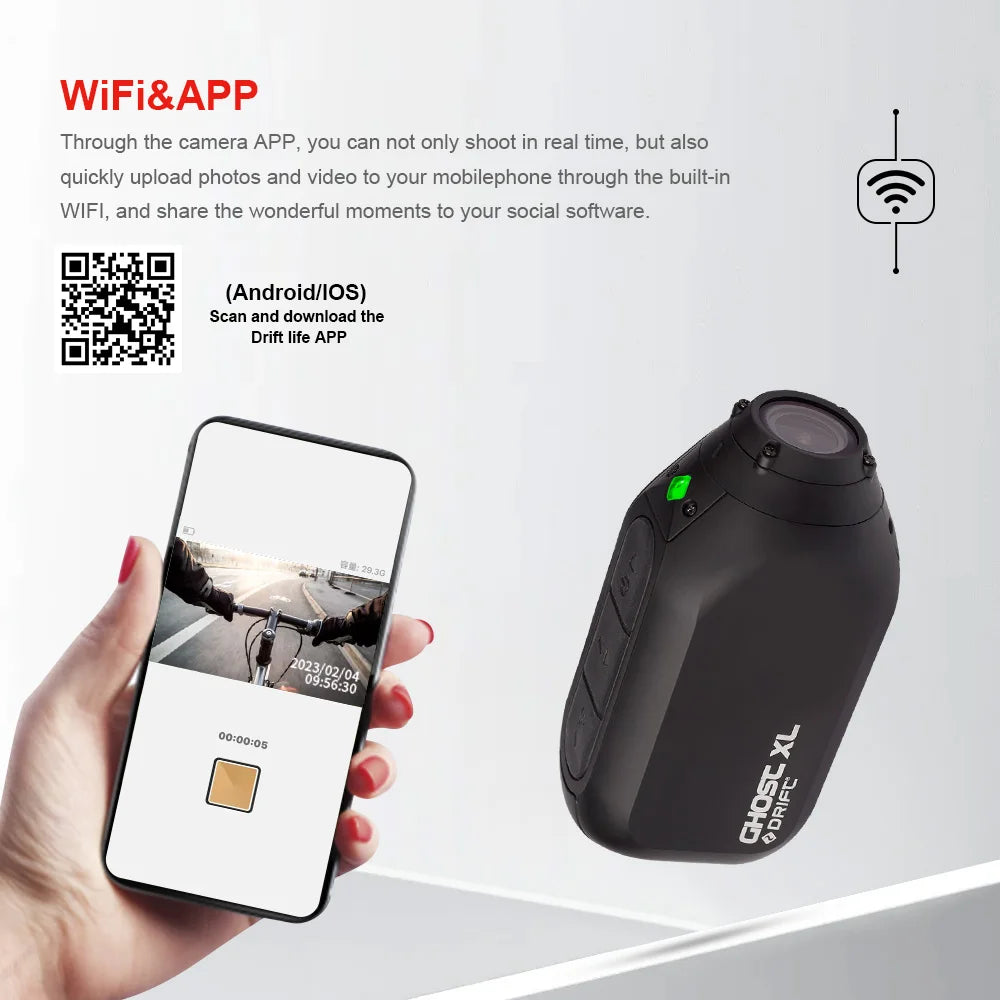 Full HD Action Camera with Rotating Lens Dash Cam Mode and IPX7 Waterproof Design