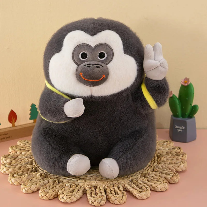 Ugly Cute Monkey Plush Stuffed Doll Banana Pillow Toy