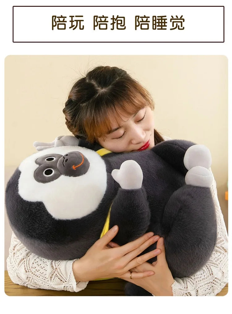 Ugly Cute Monkey Plush Stuffed Doll Banana Pillow Toy