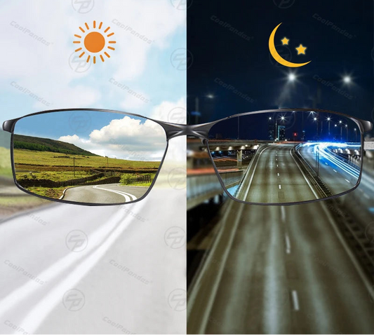 Classic Square Photochromic Polarized Sunglasses UV400 Anti-Glare Driving Glasses for Men Women