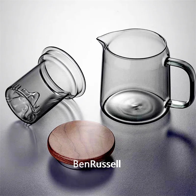 450ml High Borosilicate Glass Teapot with Mountain View Filter