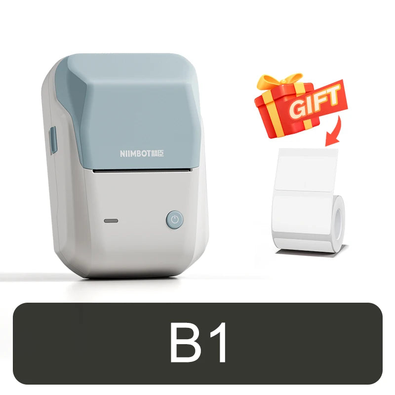 B1/B21 Jewelry Label Printer, Bluetooth Wireless Thermal Sticker Maker 20–50mm, Inkless Price Tag Label Machine for Necklace Ring Bracelet