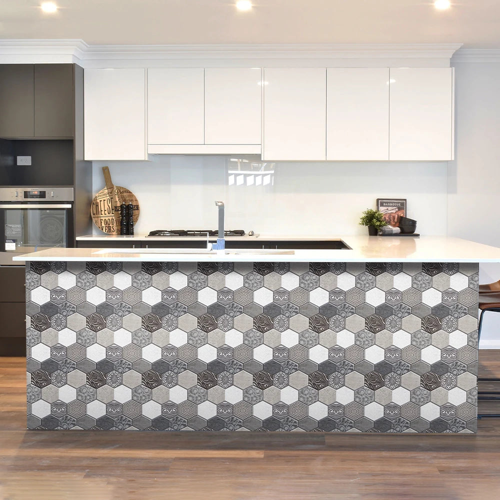 3D Wall Sticker Self-adhesive Boho Wall Panel Peel and Stick Tile Backsplash for Kitchen Bathroom Living Room Waterproof