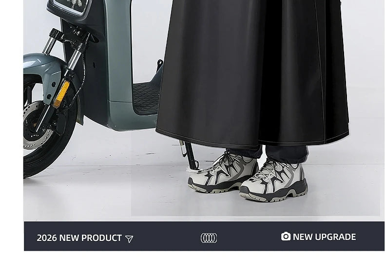 Thickened Full Body Waterproof PVC Raincoat for Motorcycle and Electric Scooter Riding