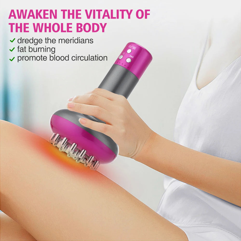 Intelligent Electric Meridian Brush Home Portable Massager Meridian Dredging Vibrating Electric Scraping Apparatus