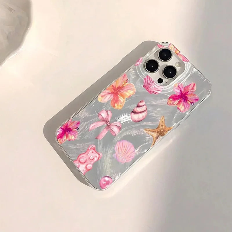 Ocean Elements Personalized Pattern Soft Phone Case For iPhone 17 16 Pro Max 16E 14 15 PRO Air Cases